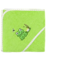 Fillikid Handdoek Met Capuchon Kikker Groen 75x75 Cm -MiniMoois fillikid handdoek met capuchon kikker groen 75x75 cm a281997 3