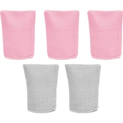 Fillikid Set Van 5 Washandjes Roze -MiniMoois fillikid set van 5 washandjes roze a348967 2