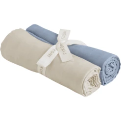 Fixoni Mousseline Doeken 2 Pak Ashley Blauw -MiniMoois fixoni mousseline doeken 2 pak ashley blauw a412614 3