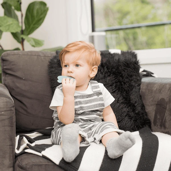 Haakaa® Bijtring Konijnenoor, Blauw 4 Haakaa® Bijtring Konijnenoor, Blauw - Afbeelding 2