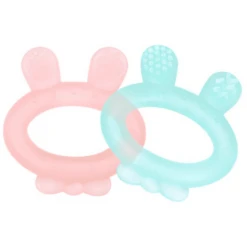 Haakaa® Bijtring Konijnenoor, Roze -MiniMoois haakaa bijtring konijnenoor roze a373825 2