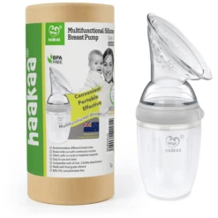 Haakaa® Borstkolf, Multifunctioneel 250ml Grijs -MiniMoois haakaa borstkolf multifunctioneel 250ml grijs a344246 2