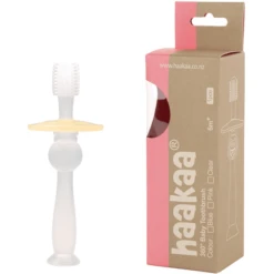 Haakaa® Tandenborstel, 360° Transparant -MiniMoois haakaa tandenborstel 360 transparant a345406 2