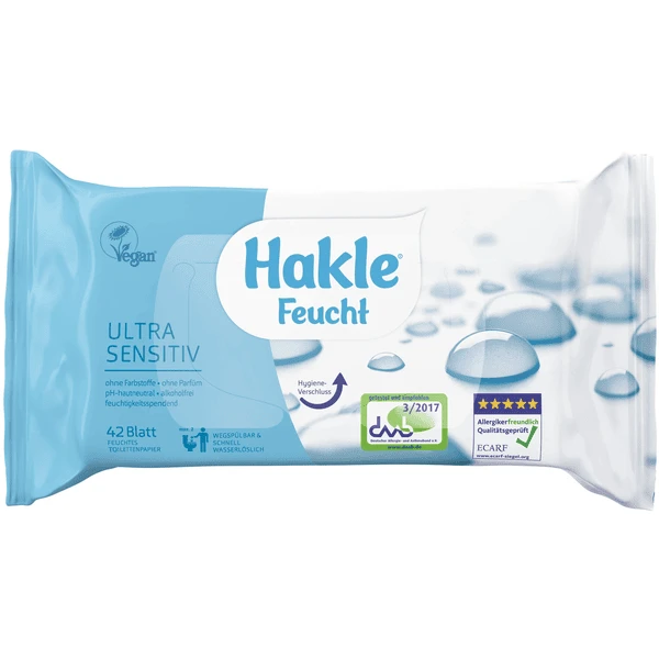 Hakle Wet Wipes Ultra Sensitive , 42 Vellen 3 Hakle Wet Wipes Ultra Sensitive , 42 Vellen