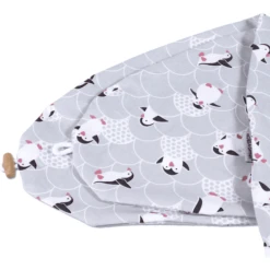 HOBEA-Duitse Verpleegkussenhoes Pinguïn Grijs Wit -MiniMoois hobea duitse verpleegkussenhoes pinguin grijs wit a298849 1