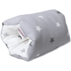 HOBEA-Germany Mini Voedingskussen Sterren Wit Grijs -MiniMoois hobea germany mini voedingskussen sterren wit grijs a269904 1