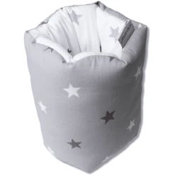 HOBEA-Germany Mini Voedingskussen Sterren Wit Grijs -MiniMoois hobea germany mini voedingskussen sterren wit grijs a269904 2
