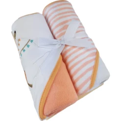 HÜTTE & CO Badhanddoek Met Kap Dubbel Pakket Orange