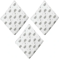 HÜTTE & CO Gaasdoekjes 3-pack Wit -MiniMoois huette amp co gaasdoekjes 3 pack wit a312342 1