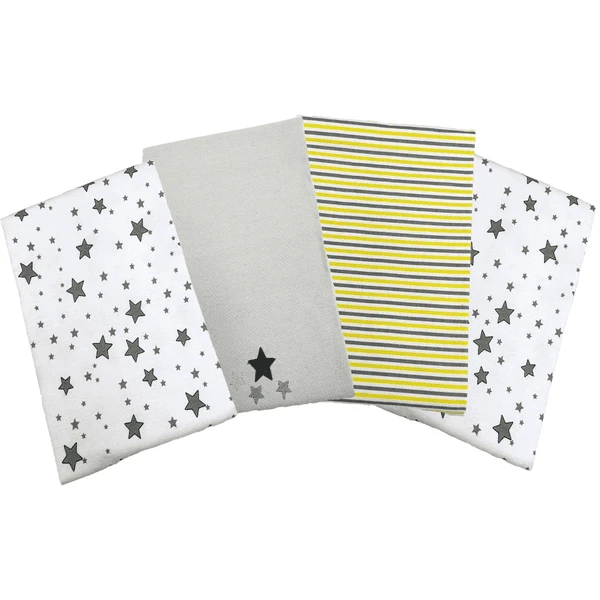 HÜTTE & CO Molleton Wipes 4-pack Sterren 6 HÜTTE & CO Molleton Wipes 4-pack Sterren - Afbeelding 4