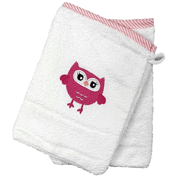 HÜTTE & CO Washandschoen 2 Pakken Uil Wit 3 HÜTTE & CO Washandschoen 2 Pakken Uil Wit