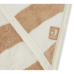 Jollein Badhanddoek Met Kap Stripe Terry 75x75cm Biscuit -MiniMoois jollein badhanddoek met kap stripe terry 75x75cm biscuit a385396 4