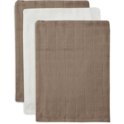 Jollein Bamboe Washandjes Cotton 3-pack Biscuit/Ivory