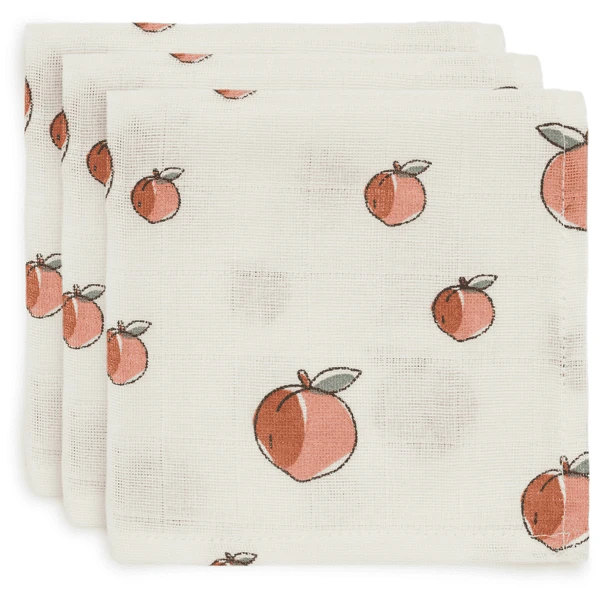 Jollein Boerendoekjes 3-pack Peach 3 Jollein Boerendoekjes 3-pack Peach