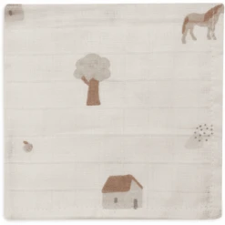 Jollein Burp Cloth Muslin 3-Pack Boerderij -MiniMoois jollein burp cloth muslin 3 pack boerderij a385582 3