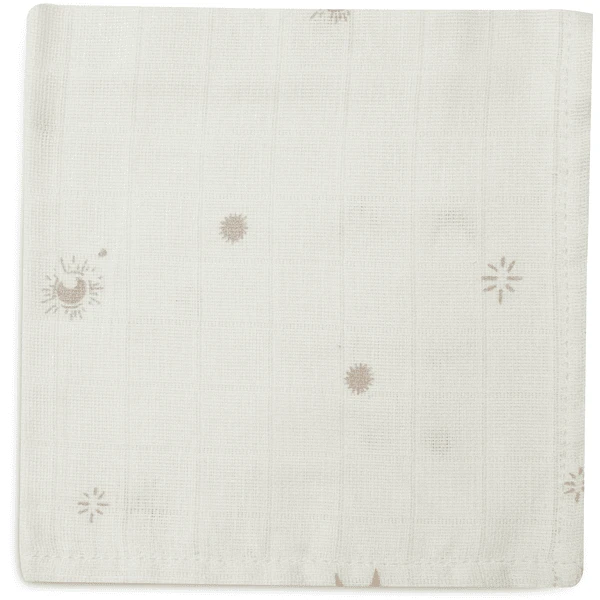 Jollein Burp Cloth Muslin 3-Pack Stargaze Biscuit 4 Jollein Burp Cloth Muslin 3-Pack Stargaze Biscuit - Afbeelding 2