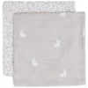 Jollein Burp Doekje Mousseline 2-pack Rabbit Nougat -MiniMoois jollein burp doekje mousseline 2 pack rabbit nougat a385581