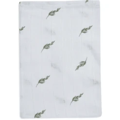 Jollein Flanellen Mousseline 2-pack Stripe Olive Blad Green -MiniMoois jollein flanellen mousseline 2 pack stripe olive blad green a385578 2