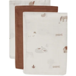 Jollein Flanellen Mousseline 3-Pack Boerderij -MiniMoois jollein flanellen mousseline 3 pack boerderij a385572 4