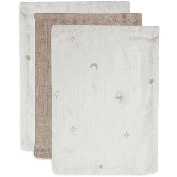 Jollein Flanellen Mousseline 3-Pack Stargaze Biscuit 6 Jollein Flanellen Mousseline 3-Pack Stargaze Biscuit - Afbeelding 4