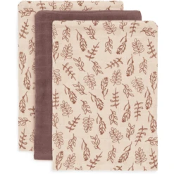 Jollein Gaas Washandje 3-pack Meadow Kastanje