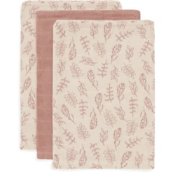 Jollein Gaas Washandje 3-pack Meadow Rozenhout -MiniMoois jollein gaas washandje 3 pack meadow rozenhout a326904 3