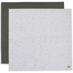 Jollein Gaasdeken Mousseline 115x115cm 2-Pack Stargaze Leaf Green 11 Jollein Gaasdeken Mousseline 115x115cm 2-Pack Stargaze Leaf Green -MiniMoois jollein gaasdeken mousseline 115x115cm 2 pack stargaze leaf green a385484 4