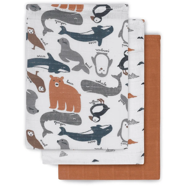 Jollein Gaasdoek Polar 3-pack 3 Jollein Gaasdoek Polar 3-pack