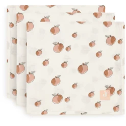 Jollein Gaasluiers 3-pack Peach 70 X 70 Cm -MiniMoois jollein gaasluiers 3 pack peach 70 x 70 cm a326891 3