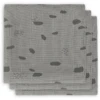 Jollein Gaasluiers 3-pack Spot Stormgrijs 70x70cm -MiniMoois jollein gaasluiers 3 pack spot stormgrijs 70x70cm a300199
