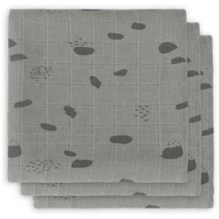 Jollein Gaasluiers 3-pack Spot Stormgrijs 70x70cm 8 Jollein Gaasluiers 3-pack Spot Stormgrijs 70x70cm -MiniMoois jollein gaasluiers 3 pack spot stormgrijs 70x70cm a300199 2