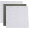 Jollein Muslin Gauze Doek 70x70cm 3-Pack Stargaze Leaf Green -MiniMoois jollein muslin gauze doek 70x70cm 3 pack stargaze leaf green a385468
