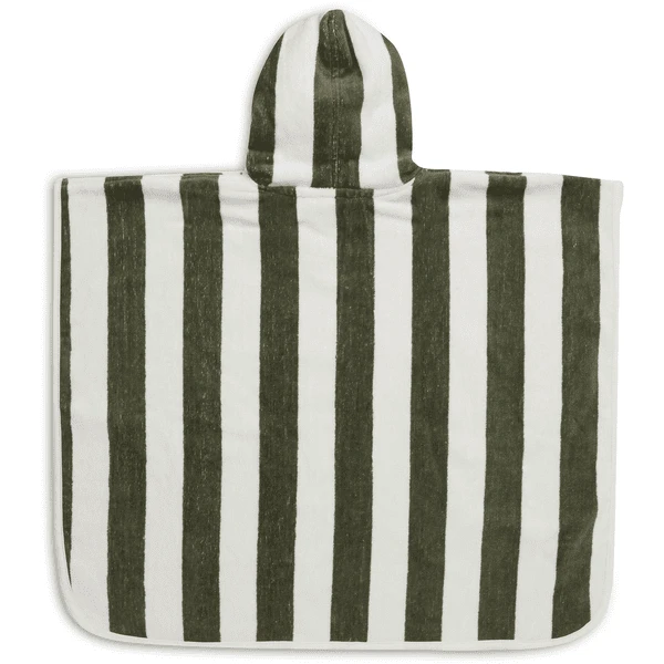 Jollein Zwemponcho Stripe Terry Leaf Green 4 Jollein Zwemponcho Stripe Terry Leaf Green - Afbeelding 2