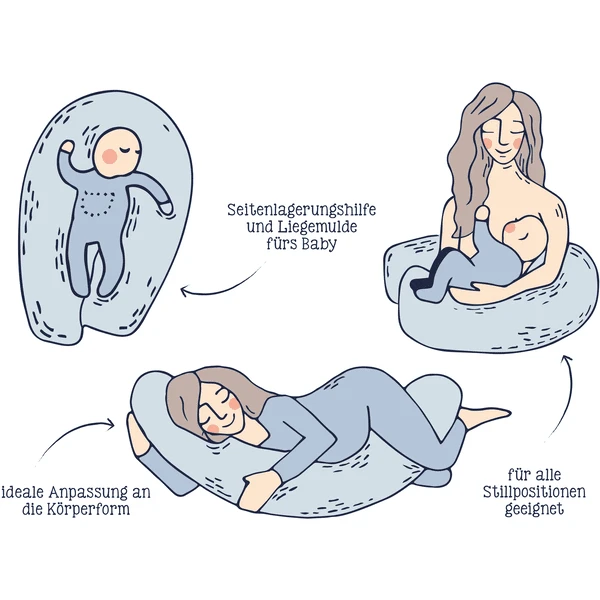 JULIUS ZÖLLNER Borstkussentje In Mousseline Rust 7 JULIUS ZÖLLNER Borstkussentje In Mousseline Rust - Afbeelding 5