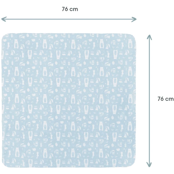 Kindsgard Spuugdoeken Handklad 4-pack Blauw 5 Kindsgard Spuugdoeken Handklad 4-pack Blauw - Afbeelding 3