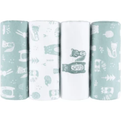 Kindsgard Spuugdoeken Handklad 4-pack Mint -MiniMoois kindsgard spuugdoeken handklad 4 pack mint a337844 1