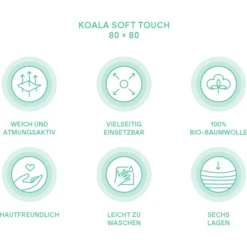 KOALA BABY CARE ® Mousseline Doek Zachte Touch 80 X 80 Cm 3-pack - Paars -MiniMoois koala baby care mousseline doek zachte touch 80 x 80 cm 3 pack paars a408316 1