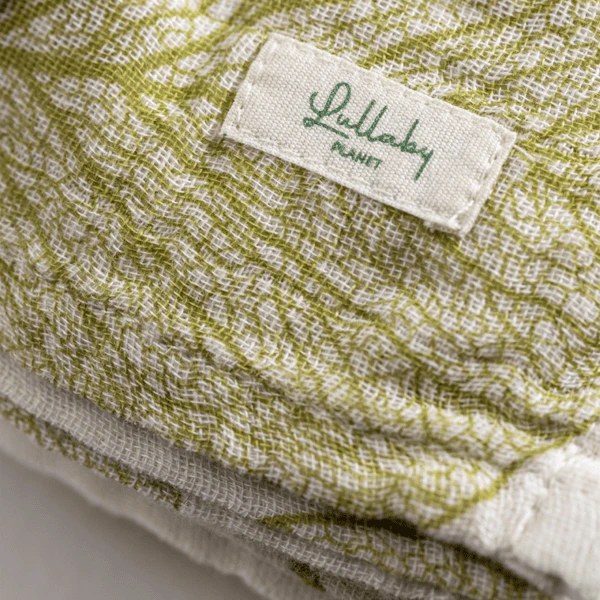 Lullaby Planet Mousseline Zwaddle 65x65cm - Lake Green 7 Lullaby Planet Mousseline Zwaddle 65x65cm - Lake Green - Afbeelding 5