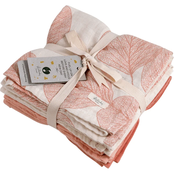 Lullaby Planet Mousseline Zwaddle 65x65cm - Rozenkwarts 7 Lullaby Planet Mousseline Zwaddle 65x65cm - Rozenkwarts - Afbeelding 5