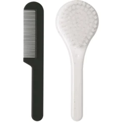 Luma ® Baby Care Kam & Borstel Spikkels White -MiniMoois luma baby care kam amp borstel spikkels white a334854 1