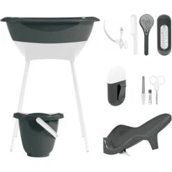 Luma® Babycare Bad- En Verzorgingsset Dark Grey
