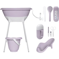 Luma ® Babycare Bad- En Verzorgingsset Speckles Paars
