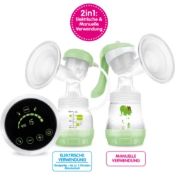 MAM 2in1 Borstpomp Groen -MiniMoois mam 2in1 borstpomp groen a287360 3