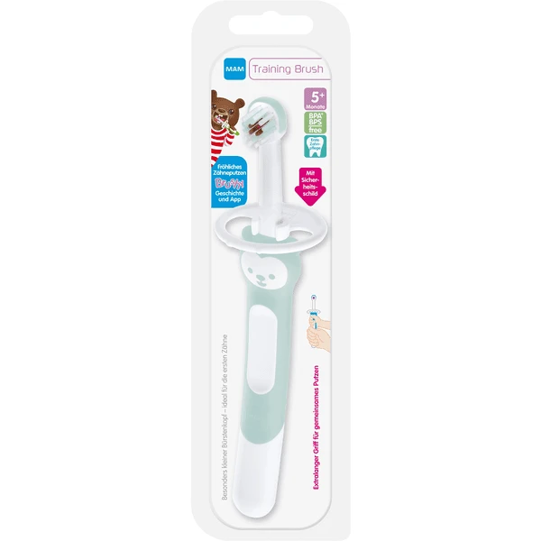 MAM Babytandenborstel Trainingsborstel 5+ Maanden, 1 Stuk, Turkoois 5 MAM Babytandenborstel Trainingsborstel 5+ Maanden, 1 Stuk, Turkoois - Afbeelding 3