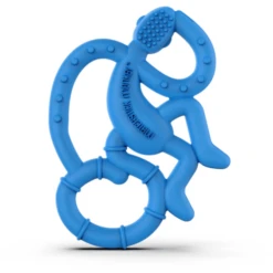 Matchstick Monkey Bijtring Aapje Mini, Blauw -MiniMoois matchstick monkey bijtring aapje mini blauw a369617 2