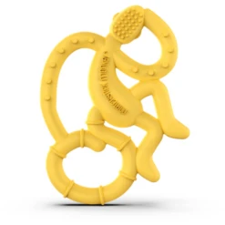 Matchstick Monkey Bijtring Aapje Mini, Geel -MiniMoois matchstick monkey bijtring aapje mini geel a369692 2