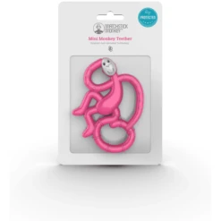Matchstick Monkey Bijtring Aapje Mini, Roze -MiniMoois matchstick monkey bijtring aapje mini roze a369690 4