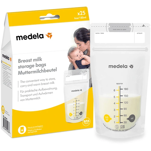 Medela Moedermelk Bewaarzakjes 180 Ml 25 Stuks 6 Medela Moedermelk Bewaarzakjes 180 Ml 25 Stuks - Afbeelding 4