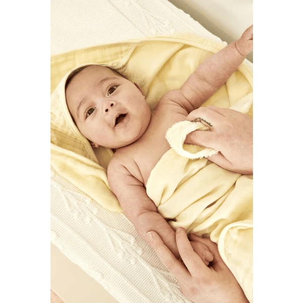 Meyco Hooded Handdoek Uni Soft Yellow 5 Meyco Hooded Handdoek Uni Soft Yellow - Afbeelding 3