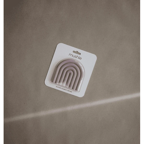 Mushie Bijtring Regenboog, Mauve 6 Mushie Bijtring Regenboog, Mauve - Afbeelding 4